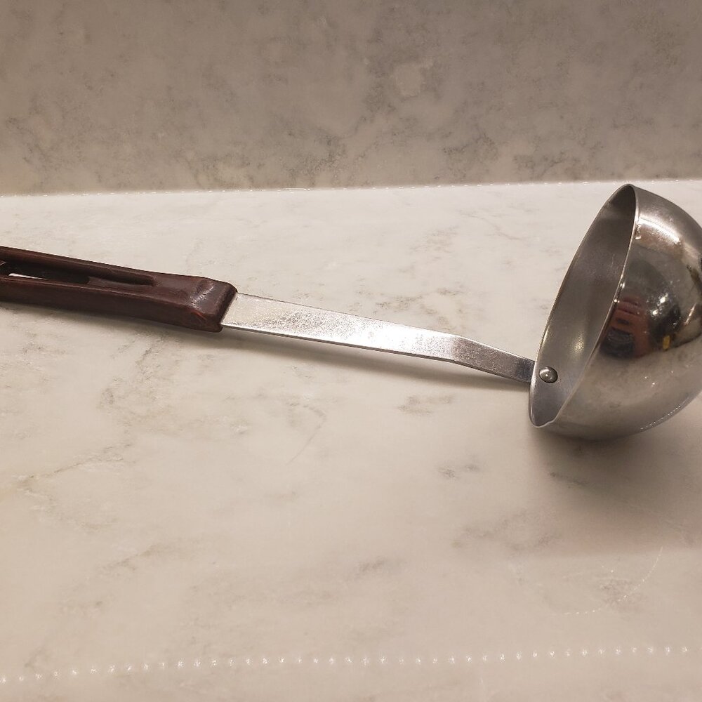 Stanley Stanhome Stainless Steel Ladle with Plastic Handle Vintage